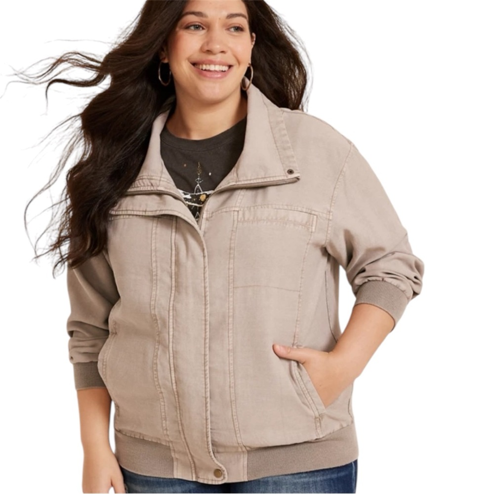 Maurices Twill Bomber Jacket